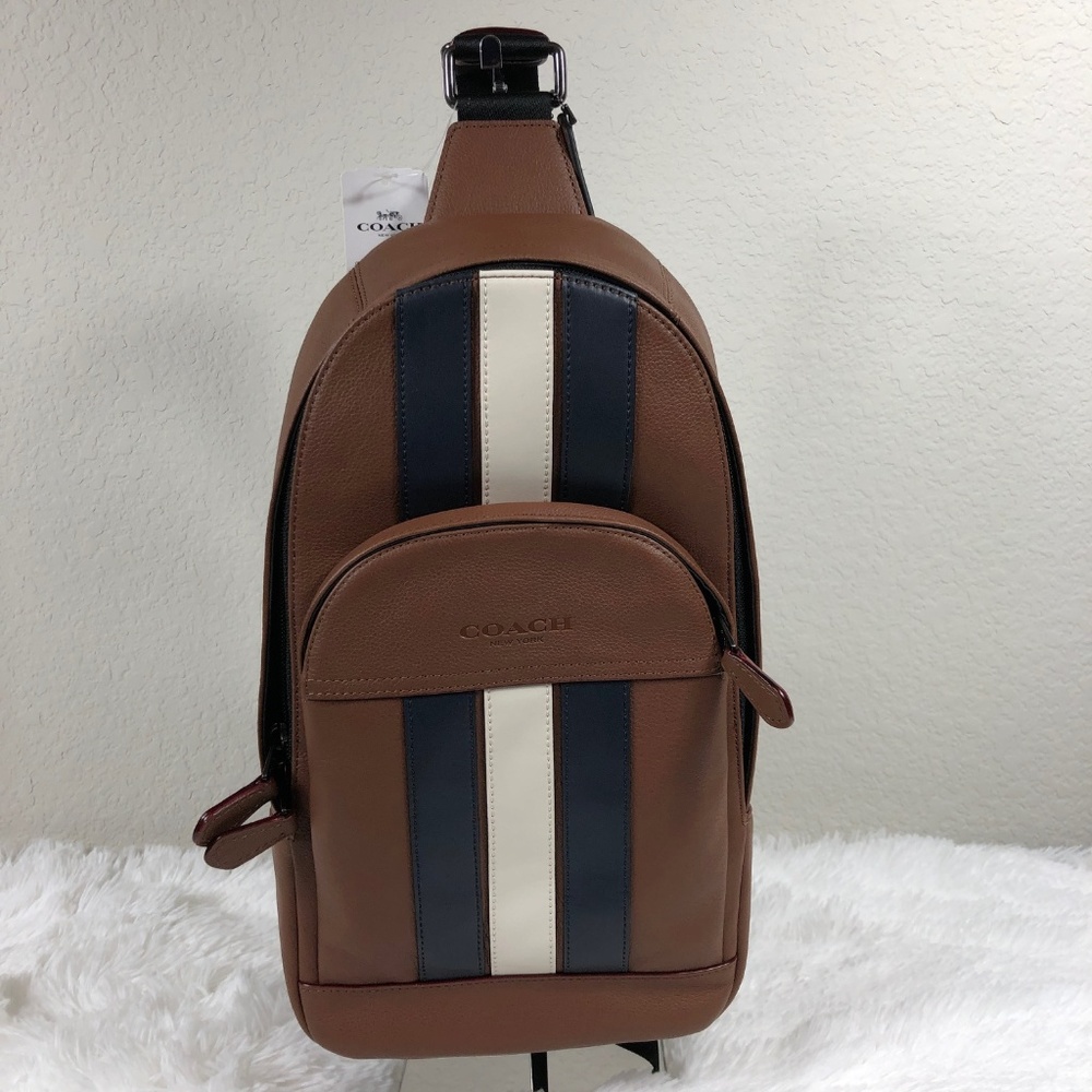 3xHP 🎉Coach Houston Pack With Varsity Stripe  NWT